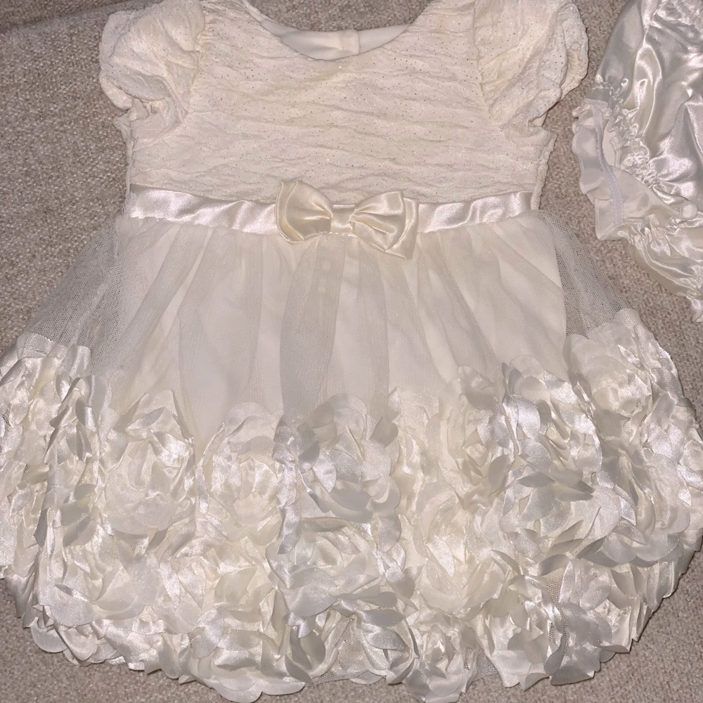 Cream Formal Baby Dress